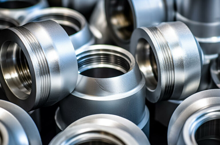 Metal valves in a pile made of tungsten metal.